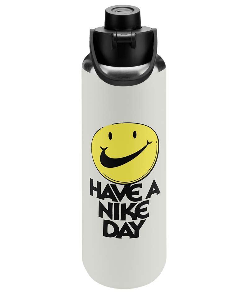 Nike Stainless Steel Recharge 32oz Chug Water Bottle - White/Black - WHITE/BLACK